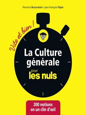 cover image of La culture générale pour les Nuls Vite et Bien